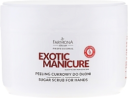 Fragrances, Perfumes, Cosmetics Sugar Hand Peel - Farmona Egzotic Manicure Scrub