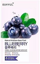 Fragrances, Perfumes, Cosmetics Facial Blueberry Sheet Mask - Eunyul Natural Moisture Blueberry Mask