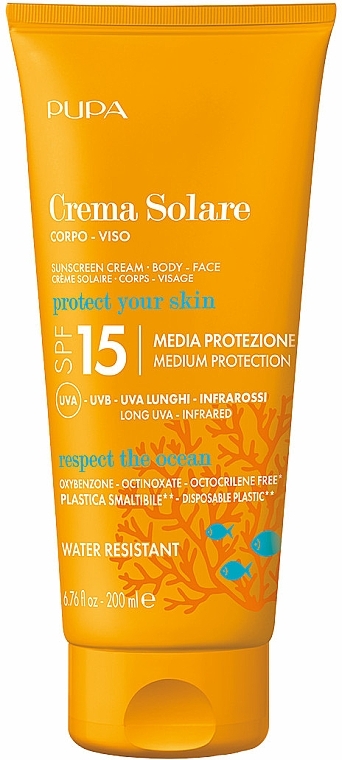 Sunscreen SPF 15 - Pupa Sunscreen Cream — photo N1