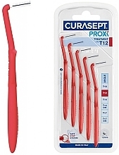 Fragrances, Perfumes, Cosmetics Interdental Brush, 1.2 mm, Red, Pack of 5 - Curaprox Curasept Proxi Treatment Angle T12 Red