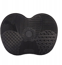 Fragrances, Perfumes, Cosmetics Cleansing Brush Silicone Mat, black, size S - Lash Brown