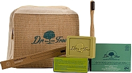 Fragrances, Perfumes, Cosmetics Set - Dr. Tree (shm/75g + sh/gel/120g + bag/1pc + toothbrush/1pc)