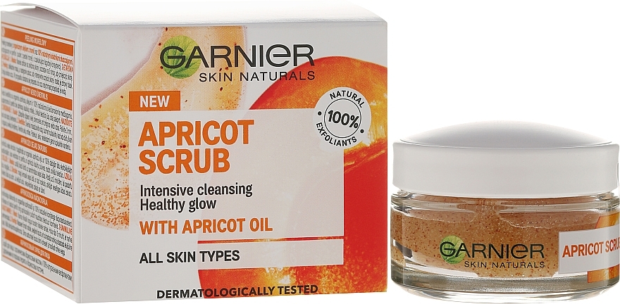 Face Scrub "Apricot" - Garnier Skin Naturals Apricot Face Scrub — photo N1