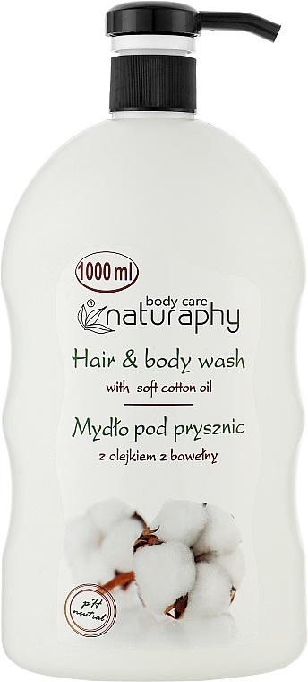 Cotton Oil Shampoo-Shower Gel - Naturaphy — photo N1