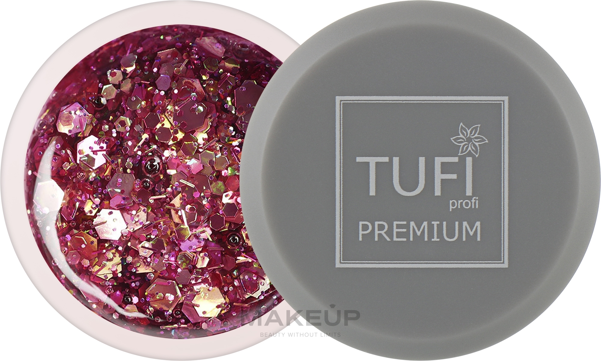 Gel Polish - Tufi Profi Premium Sparkle — photo 01 - Pink Diamond