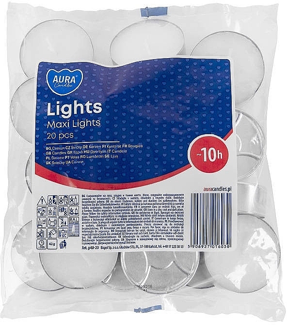 Tealights - Bispol Aura Maxi Lights — photo N1