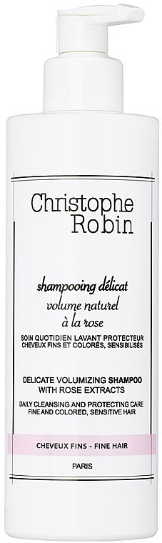 Rose Shampoo - Christophe Robin Delicate Volume Shampoo with Rose Extracts — photo N1