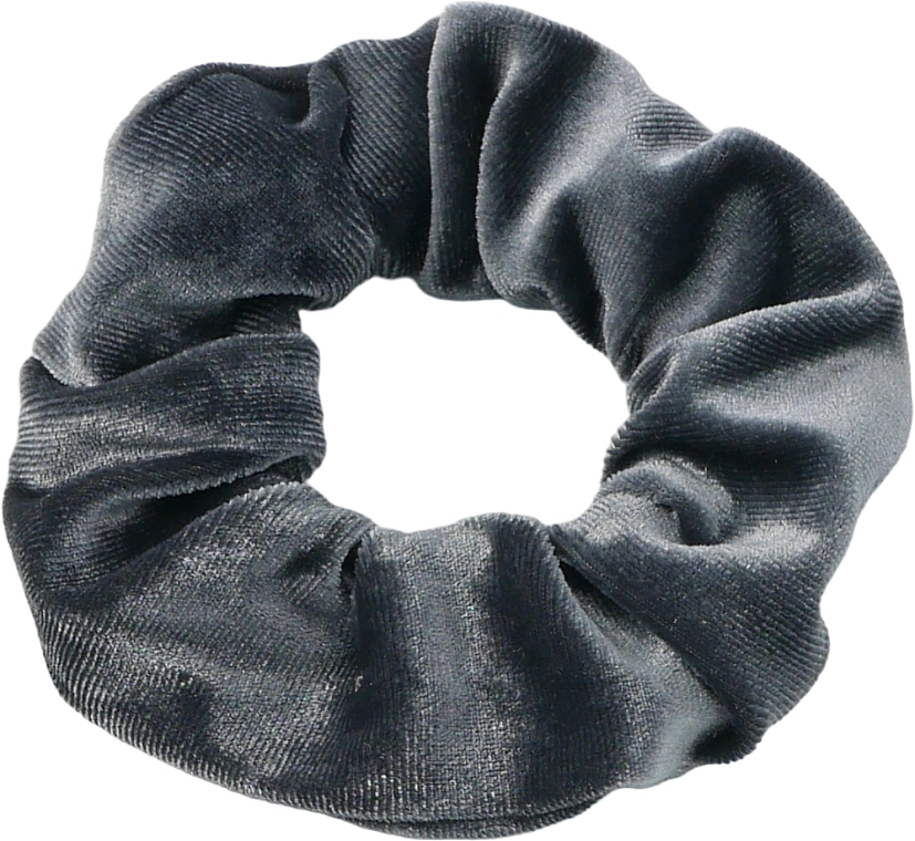 Velvet Hair Tie, grey - Lolita Accessories — photo N1