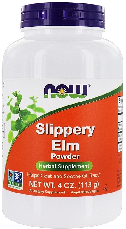 Slippery Elm, powder - Now Foods Slippery Elm Powder — photo N1