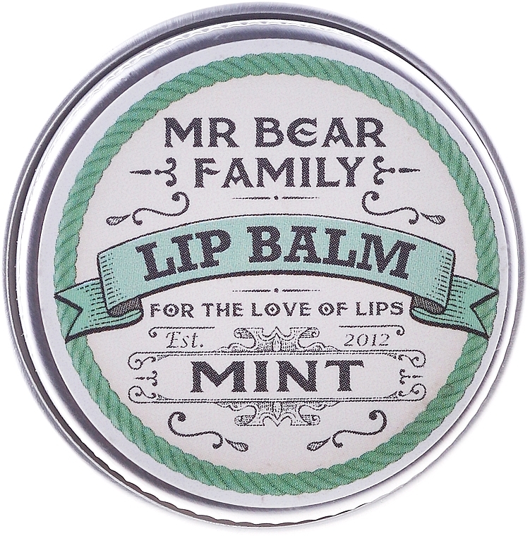 Lip Balm - Mr. Bear Family Lip Balm Mint — photo N6