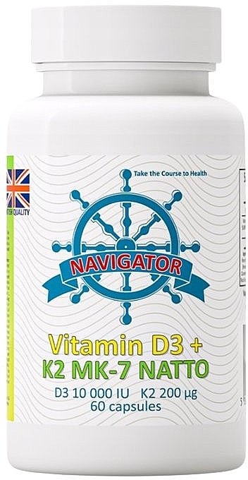 Vitamin D3 + K2 MK-7 Natto  - Navigator Vitamin D3 + K2 MK-7 Natto — photo N1