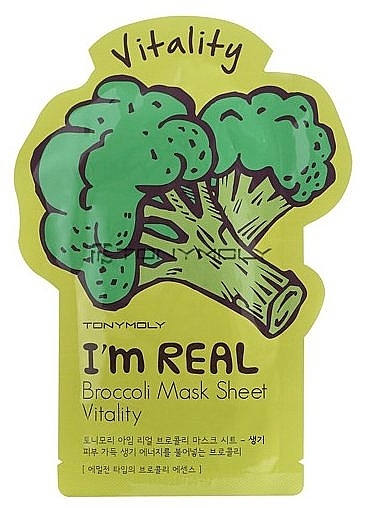 Facial Sheet Mask - Tony Moly I'm Real Broccoli Mask Sheet — photo N1