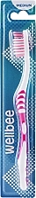 Medium Toothbrush, pink - Wellbee — photo N1
