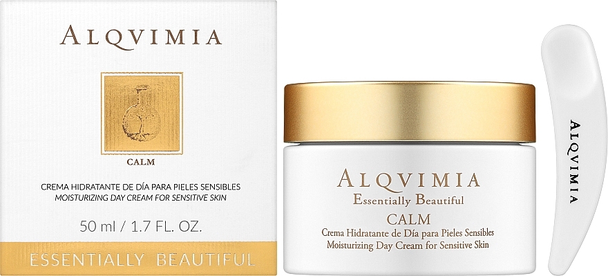 Soothing Day Cream for Sensitive Skin - Alqvimia Essentially Beautiful Calm Moisturizing Day Cream — photo N2