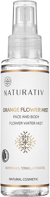 Face & Body Water Mist - Naturativ Orange Flower Mist Face & Body Water Mist — photo N1