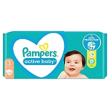 Active Baby 3 Diapers, 6-10 kg, 54 pcs - Pampers — photo N10