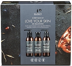 Fragrances, Perfumes, Cosmetics Set - Sukin Oil Balancing (gel/125ml + tonic/125ml + cleanser/125ml)