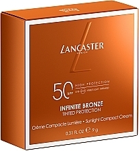 Protective Face Cream, SPF 50 - Lancaster Infinite Bronze Sunlight Compact Cream — photo N2