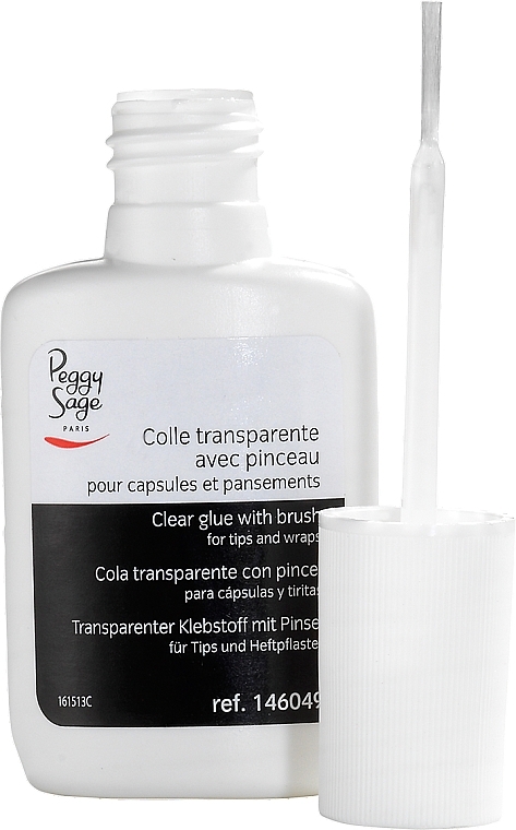 Tip Glue with Brush, transparent - Peggy Sage — photo N1