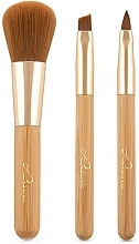 Makeup Brush Set, 4 pcs - Luvia Cosmetics Travel Bamboo Brush Set — photo N10