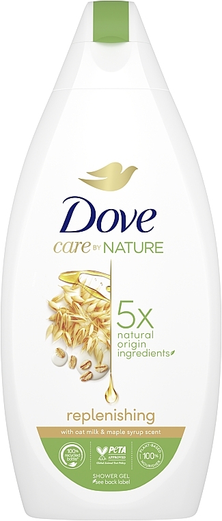 Shower Gel Cream - Dove Care By Nature Replenishing Shower Gel — photo N3