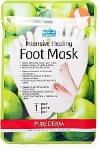 Fragrances, Perfumes, Cosmetics Intensive Healing Foot Mask - Purderm Intensive Healing Foot Mask Green Apple