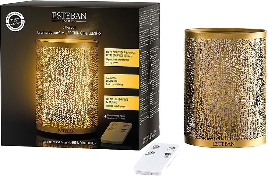 Ultrasonic Diffuser - Esteban Diffuser Light & Gold Edition  — photo N1