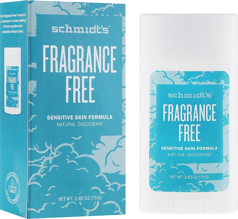 Natural Deodorant - Schmidt's Deodorant Sensitive Skin Fragrance Free Stick — photo N4