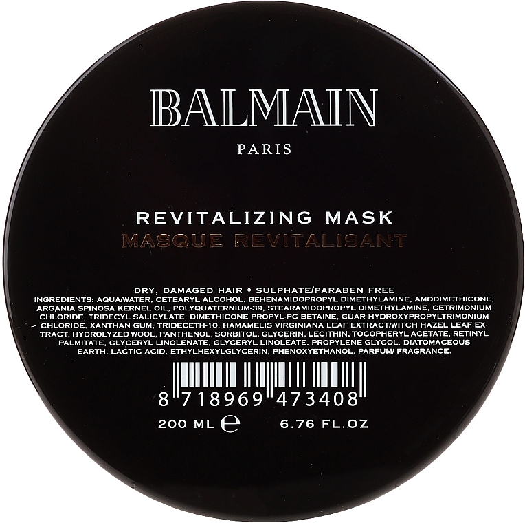 Set - Balmain Paris Silver Revitalizing Care Set (Mask/200 ml + H/Couture/300 ml + Shampoo/300 ml + Brush) — photo N5