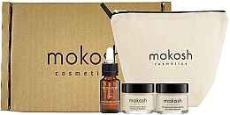 Fragrances, Perfumes, Cosmetics Set - Mokosh Cosmetics Raspberry Travel Set (f/oil/12ml + f/cr/mini/15ml + eye/cr/mini/15ml + bag)