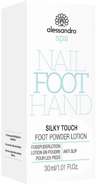 Cooling Foot Lotion - Alessandro International Spa Silky Touch Foot Powder Lotion — photo N3
