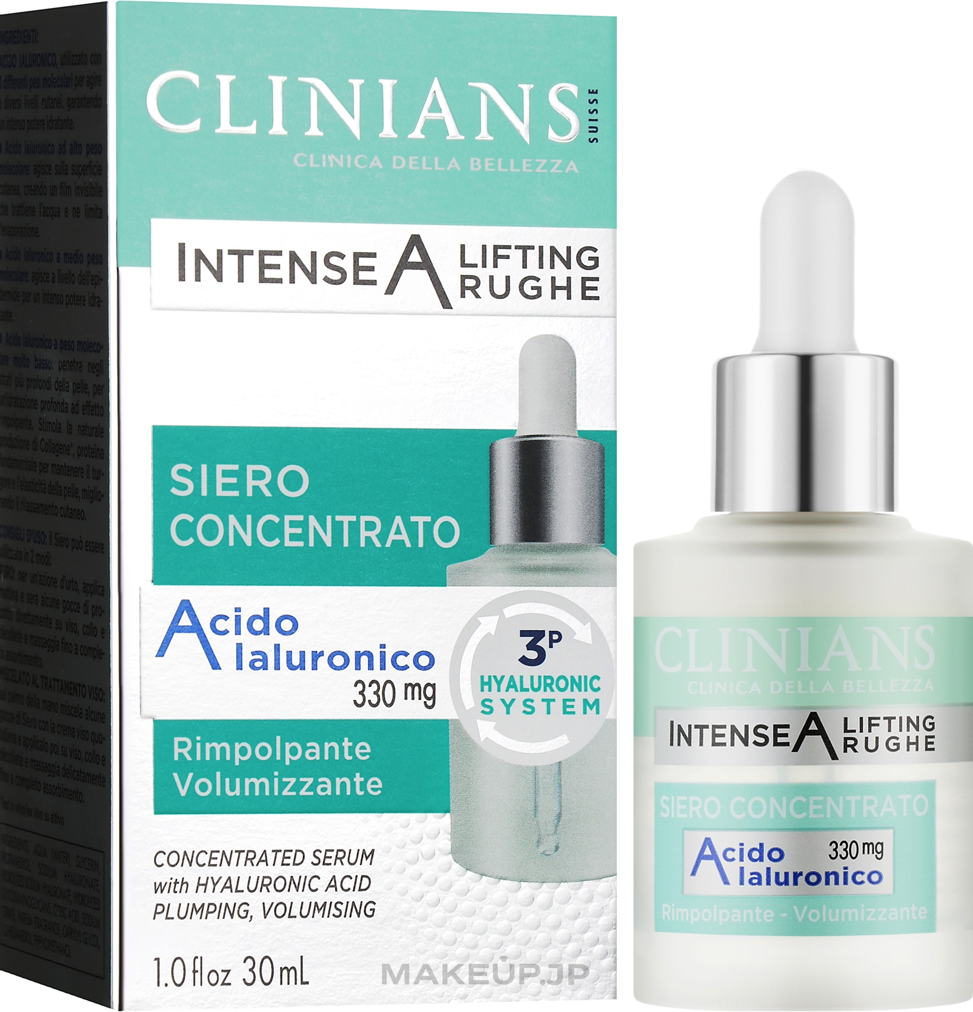 Anti-Aging Pomegranate Serum - Clinians Intense A Concentrated Serum with Hyaluronic Acid — photo 30 ml