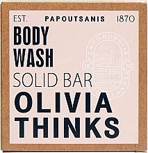 Fragrances, Perfumes, Cosmetics Solid Body Soap, in a box - Papoutsanis Olivia Thinks Waterless Body Wash Bar in Box