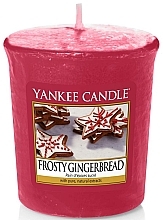 Fragrances, Perfumes, Cosmetics Small Scented Candle "Frosty Gingerbread" - Yankee Candle Frosty Gingerbread Votive Candles