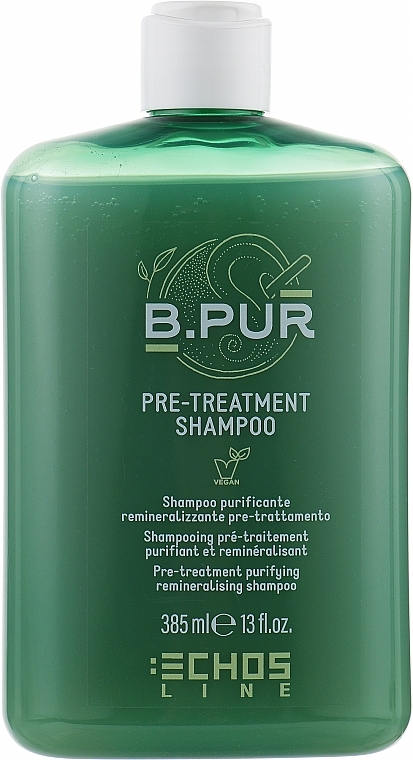 Cleansing & Remineralizing Shampoo - Echosline B.Pur Pre-Treatment Purifying Remineralising Shampoo — photo N1