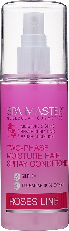 Moisturizing Biphase Spray Conditioner with Bulgarian Rose Extract - Spa Master — photo N5