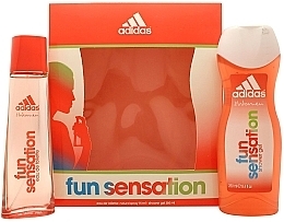 Fragrances, Perfumes, Cosmetics Adidas Fun Sensations - Set (edt/75ml + sh/g/250ml)