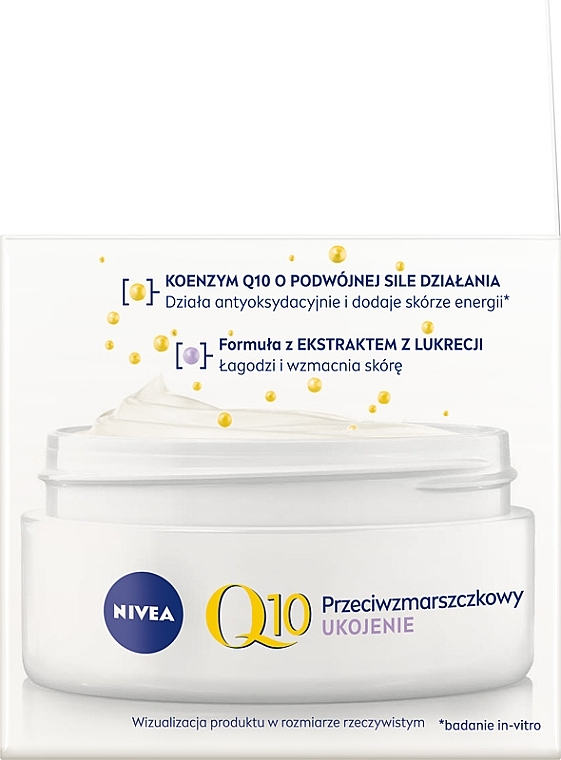 Anti-Wrinkle Soothing Day Cream for Sensitive Skin - Nivea Q10 Power Anti-Wrinkle Day Cream SPF15 — photo N2