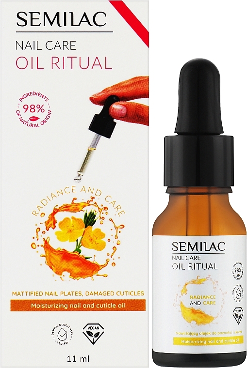 Moisturizing Nail & Cuticle Oil - Semilac Nail Care Oil Ritual — photo N2