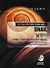 Snail Mucin Sheet Mask - Orjena Natural Moisture Snail Mask Sheet — photo N1