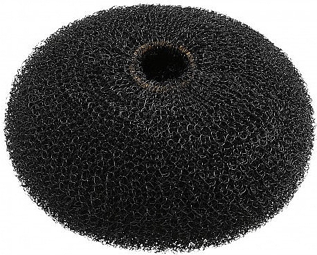 Hair Bun, round, black, 90 mm - Lussoni Hair Bun Ring Black — photo N1