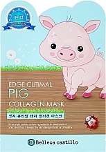 Fragrances, Perfumes, Cosmetics Face Sheet Mask "Pig" - Belleza Castillo Edge Cutimal Pig Anti-Wrinkle Mask