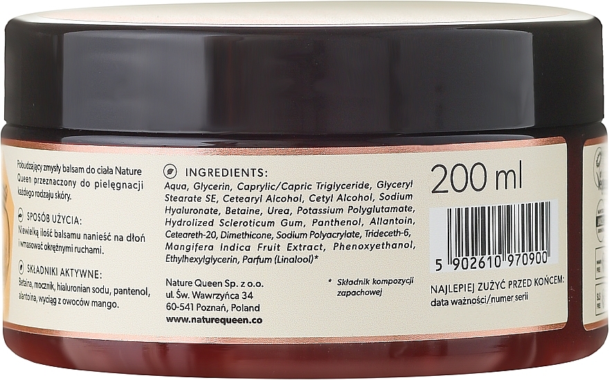 Body Balm "Mango and Orange" - Nature Queen Body Balm — photo N2