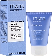 Fragrances, Perfumes, Cosmetics Rejuvenating Hand Cream - Matis Paris Reponse Corps Youth Hand Cream SPF10