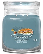 Scented Candle in Jar 'Evening Riverwalk', 2 wicks - Yankee Candle Singnature — photo N2