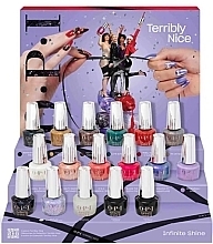 Fragrances, Perfumes, Cosmetics Set - OPI Infinite Shine Holiday 2023 Terribly Nice Collection (nail/polish/14x15ml + primer/15ml + top/coat/2x15ml)