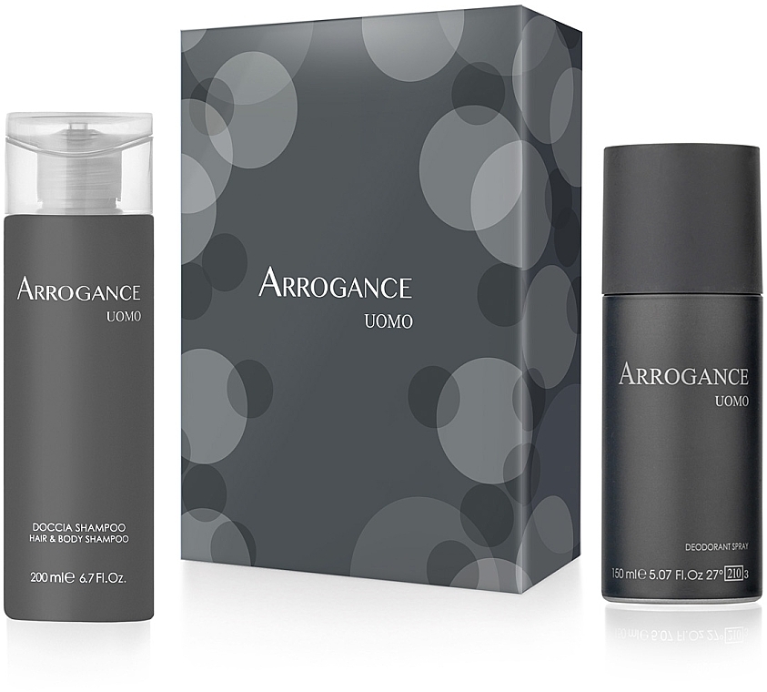 Arrogance Uomo - Set (sh/gel/200 ml + deo/150 ml) — photo N1