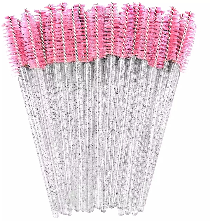 Eyebrow & Eyelash Brush, pink - Sleek Shine — photo N1