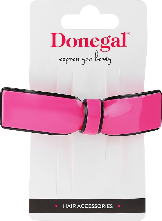 Hair Clip, FA-5728, Bow, Pink - Donegal  — photo N1