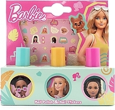 Fragrances, Perfumes, Cosmetics Nail Art Set - Kokomo Barbie Nail Polish & Nail Stickers Gift Set